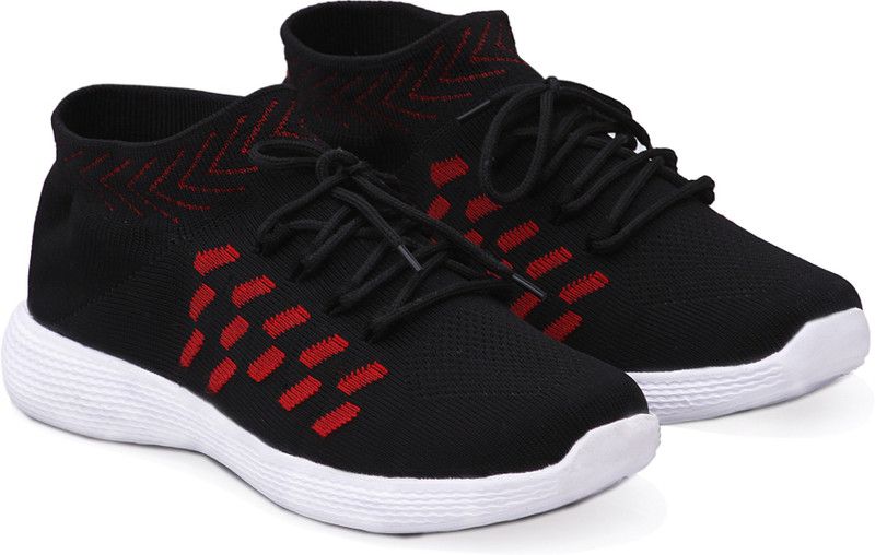 Men's Casual shoes Casuals For Men  (Black, Red)