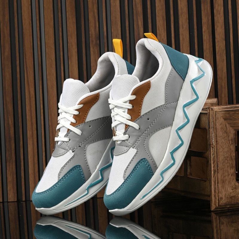 Textile Lightweight | Comfort |Premium | Trendy | Summer & Winter Running Shoes For Men  (Grey)