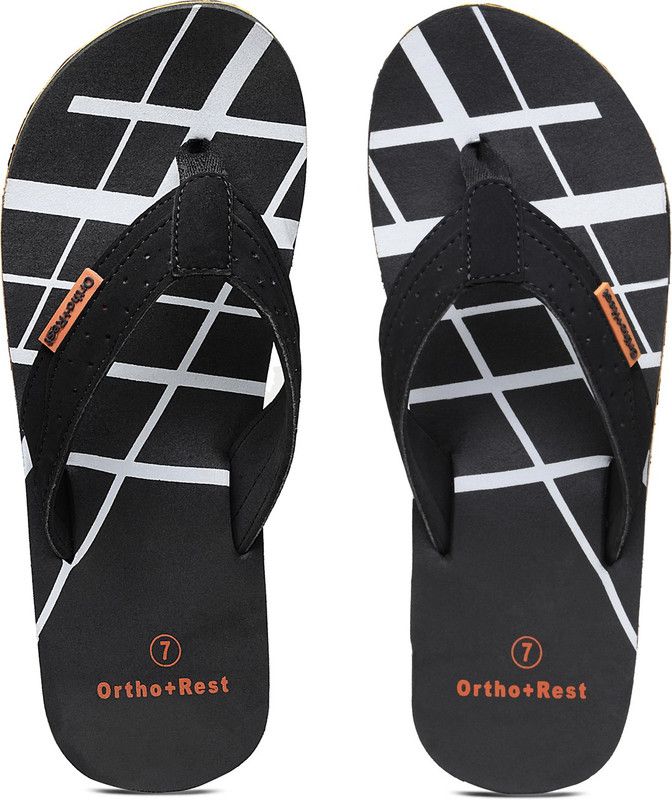 Extra Soft Ortho Slipper For Men, Orthopedic Doctor Footwear, Gents Chappals For Home Daily Use Flip Flops  (Black 9)