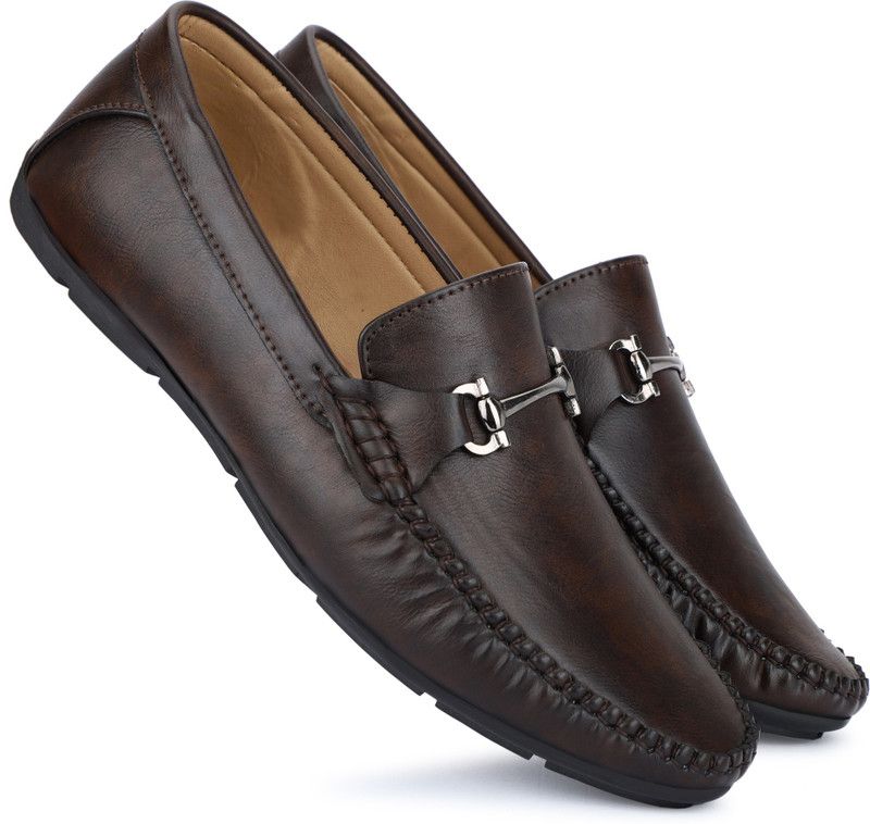 Comfortable Loafers For Men  (Brown)