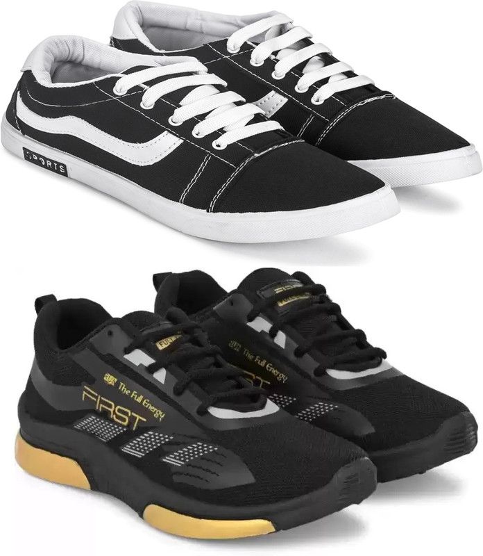 Pennon Sports Shoes For Men Lightweight Multicolour Shoes For Men (Pack Of 2) Running Shoes For Men  (Multicolor)