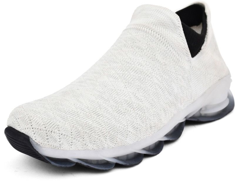 Stylish Comfortable Socks Sports Sneakers Running Walking Shoes Running Shoes For Men  (White)