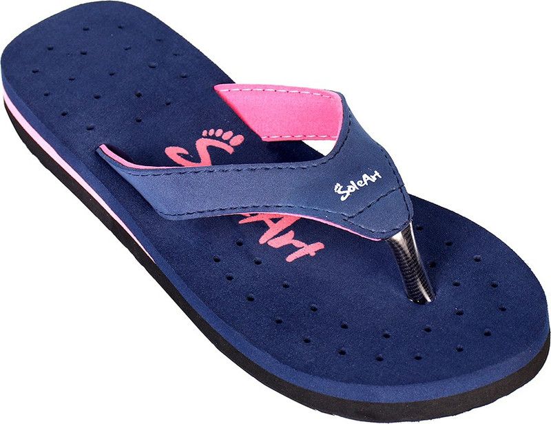 EXTRA SOFT WOMEN'S DIABETIC ORTHOPAEDIC DOCTOR SLIPPERS. ANTI-SLIP COMFORTABLE FLIPFLOPS FOR DAILYWEAR Flip Flops  (Blue, Pink 7)