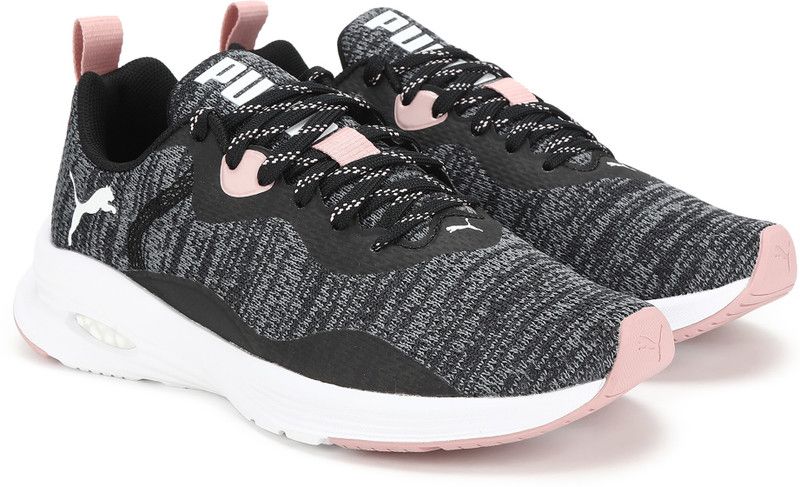 Hybrid Fuego Knit Wn's Running Shoes For Women  (Grey, Black)