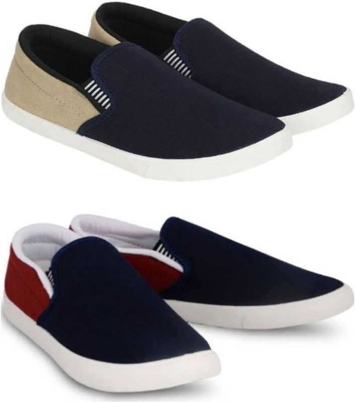 2 Pair Combo Sneakers For Men  (Multicolor)