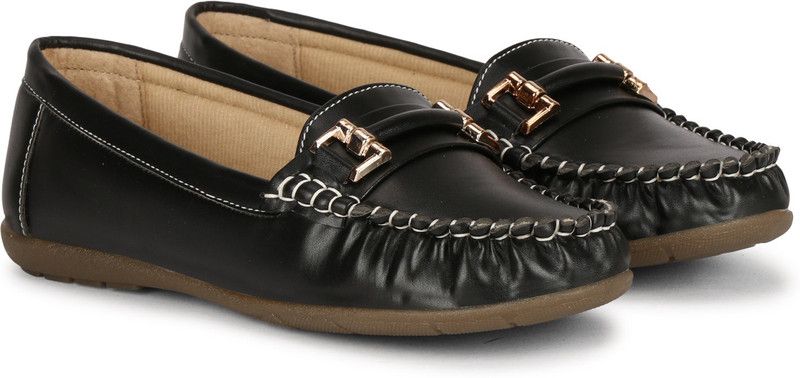 Loafers&Mocassins For Women And Girls Loafers For Women  (Black)
