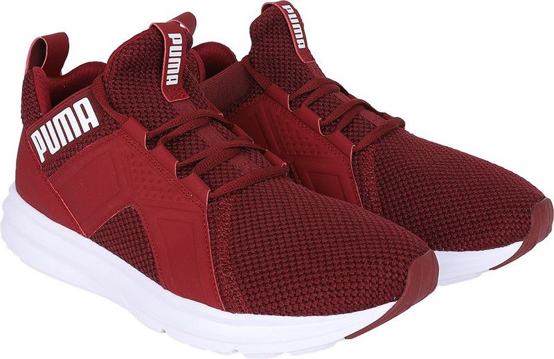 Enzo Weave Sneakers For Men  (Maroon)
