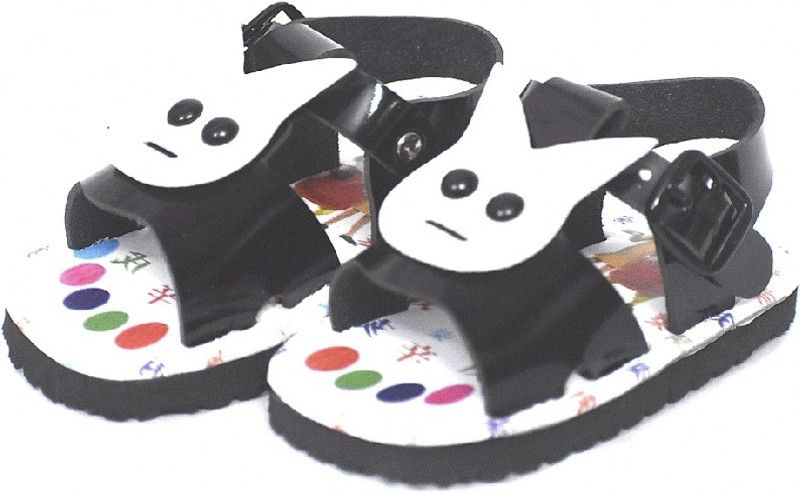 Buckle Flats For Boys & Girls  (Black)