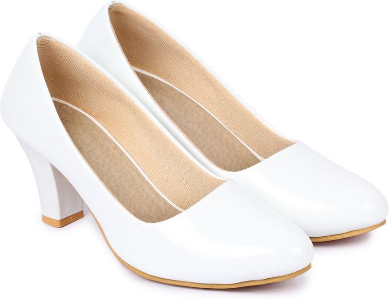 Women White Heels Sandal