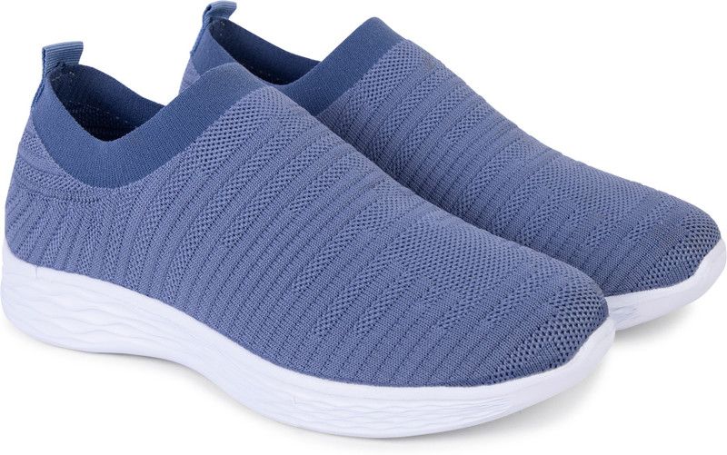 Laser Walking Shoes For Women  (Blue)