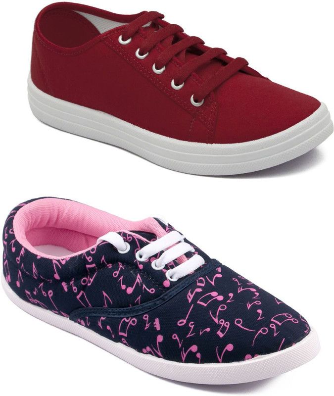 Casual shoes,Running shoes,Walking shoes,Loafers,Sneakers,Traning shoes,Gym shoes. Casuals For Women  (Maroon)