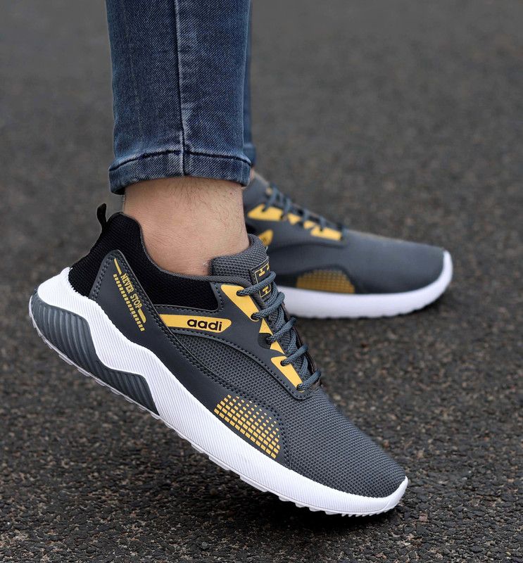 Mesh| Ultralightweight| Premiun| Comfort| Summer Tendy| Outdoor| Running Shoes For Men  (Grey)