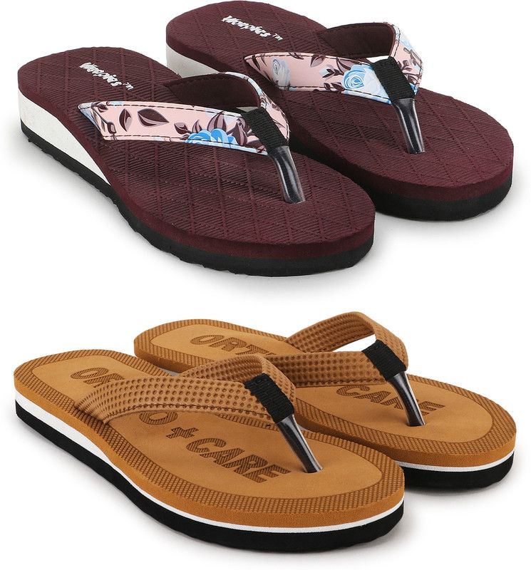 Flip Flops  (Maroon, Brown 4)
