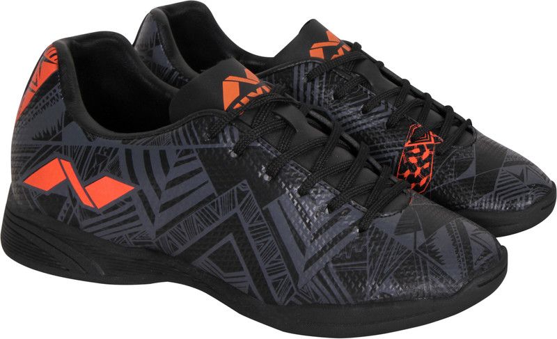 Lace Football Shoes For Boys & Girls  (Black)