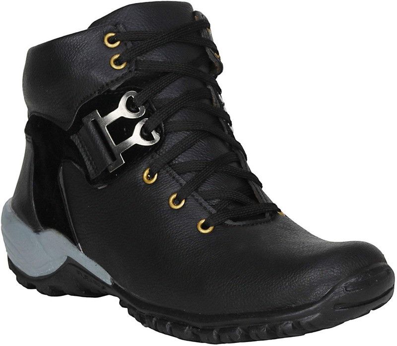 GN293_9 Boots For Men  (Black)