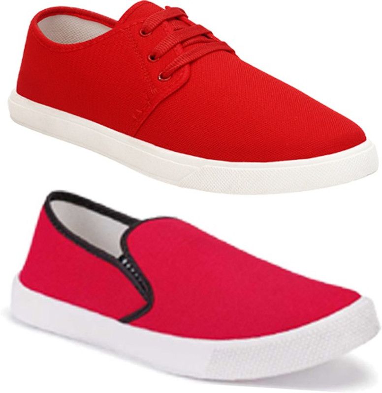 Combo Pack of 2 Casual Loafer Sneakers Shoes Sneakers For Men  (Multicolor)