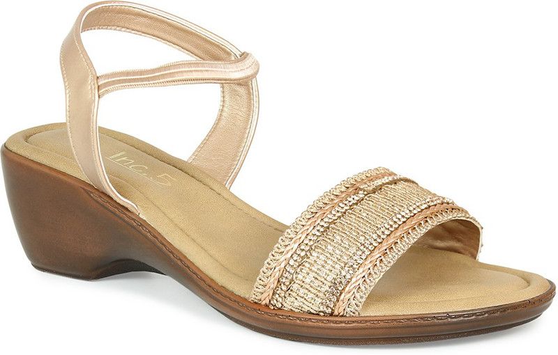 Women Copper Wedges Sandal