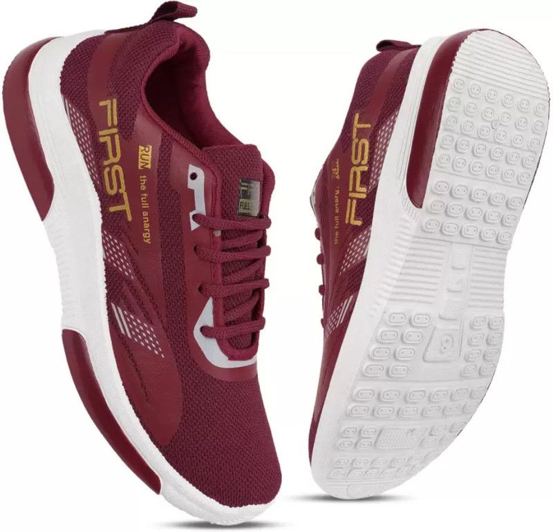 Smart Light Weight Tracking Shoe Walking Shoes For Men  (Maroon)