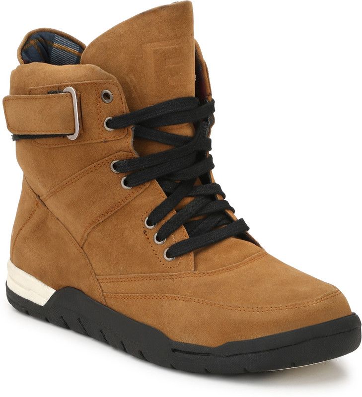 High Top Premium Boots For Men  (Tan)