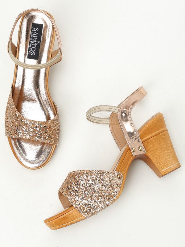 Women Gold, Tan Heels