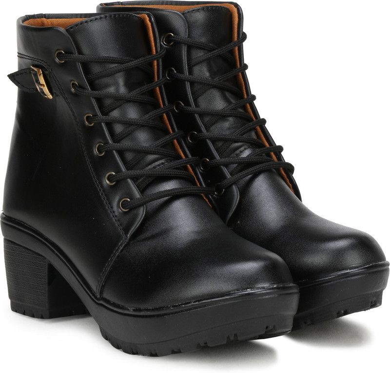 777-black Boots For Women  (Black)