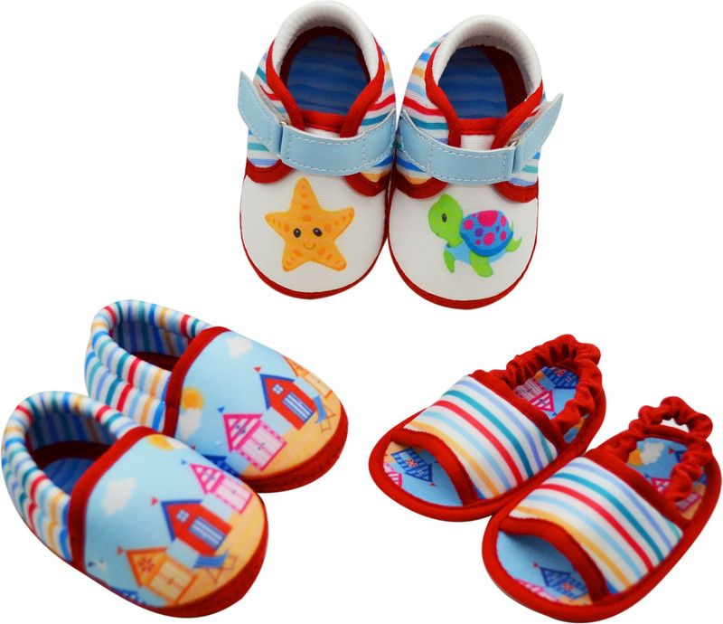 Velcro Casual Boots For Boys & Girls  (Multicolor)