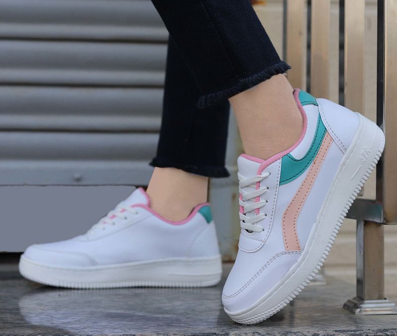 Girls Casual Stylist Shoes Sneakers For Women  (White)