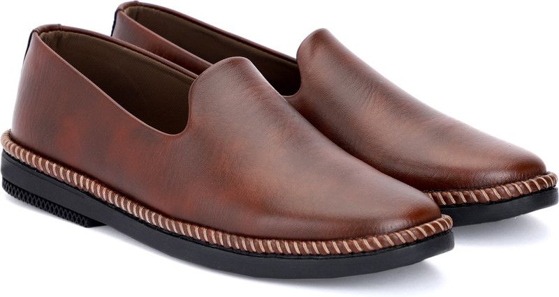 Slip on Loafers For Boys  (Brown)