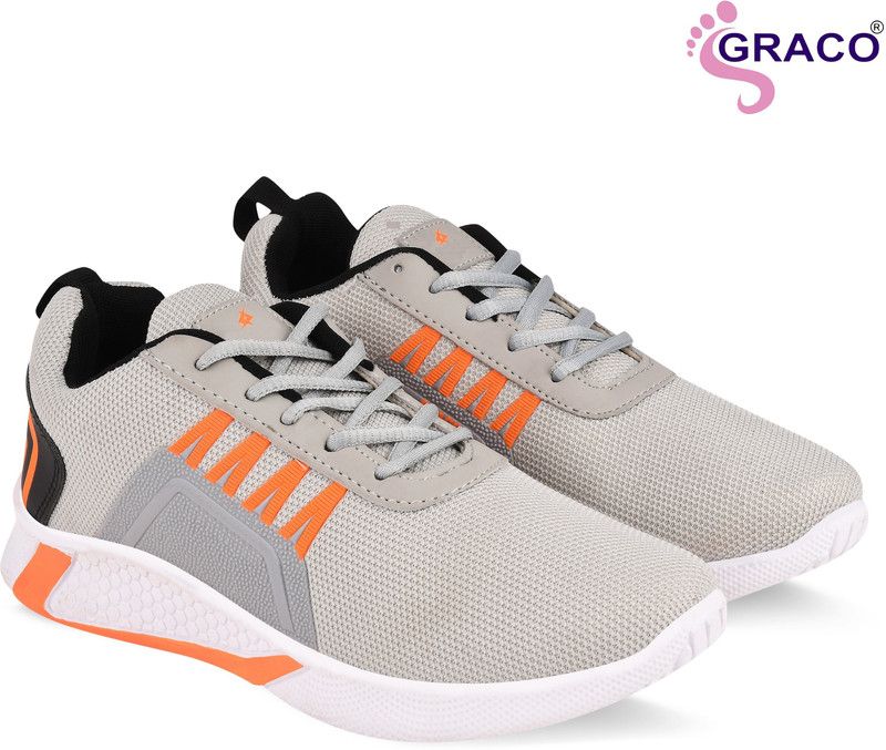 Graco Mens Tranding & Stylish Sports Shoes Running Shoes For Men  (Grey)
