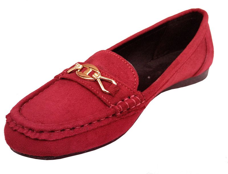 Atulit Loafers For Women | Moccasins For Women and Girls. Casuals For Women  (Maroon)