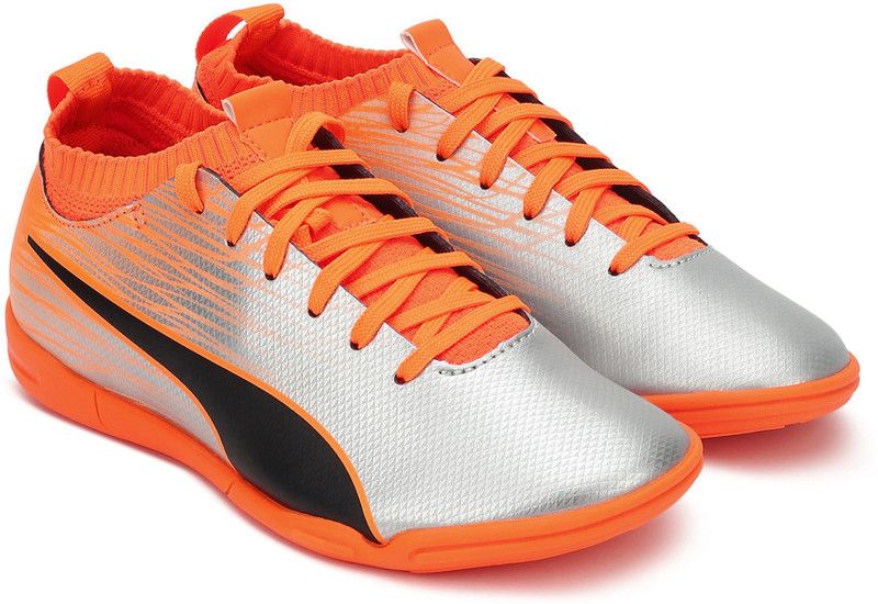 Lace Football Shoes For Boys & Girls  (Orange)