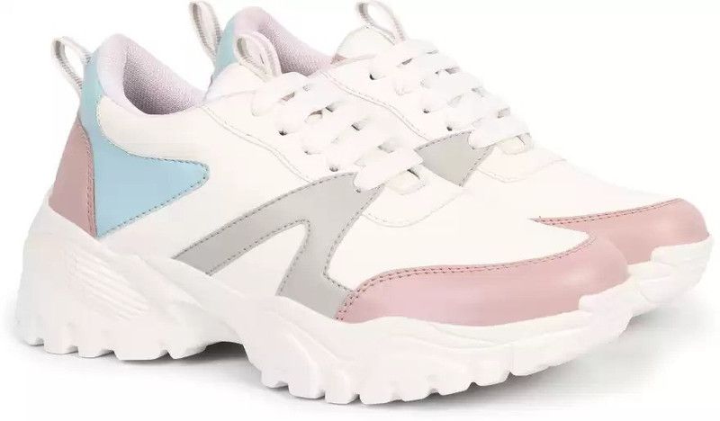Sports Shoes for Women | Casual sneakers for ladies | Lace up Lightweight Casuals For Women  (White)