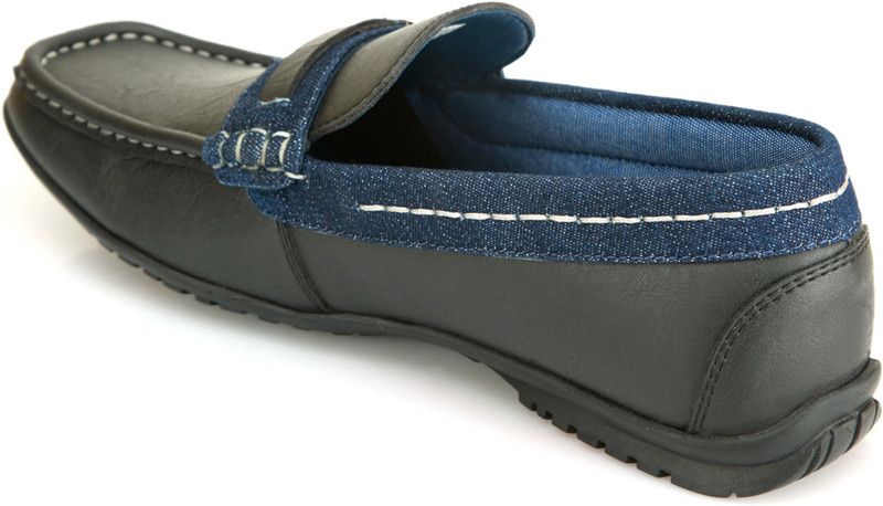 Slip On Casual Loafers Loafers For Men  (Black)