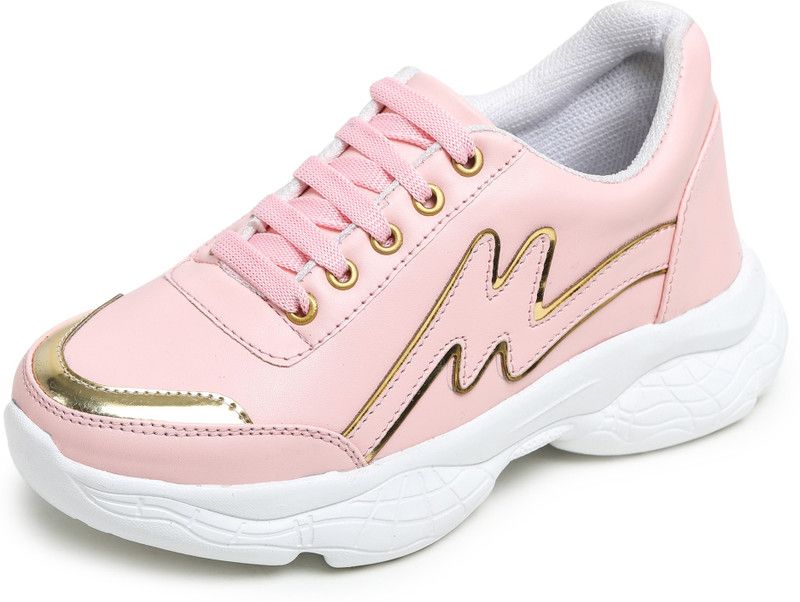 Shoes for Women or girls High heel Casual Sneakers Ankle Boots | Party Wear | New Model Heel Shoes Boots For Women  (Pink)
