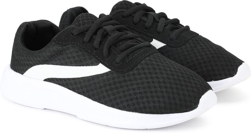 by Walmart Lace Sneakers For Boys  (Black)