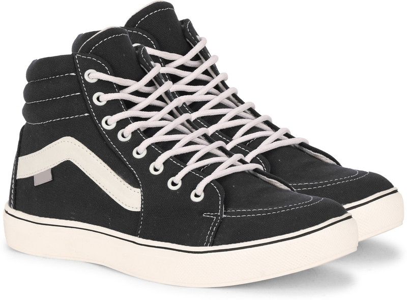 New Unique Design Synthetic Casual Shoes, Lightweight Shoes High Tops For Men  (Black)