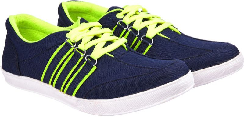 Sneakers For Men  (Navy, Green)