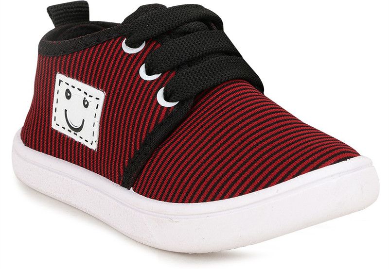 Lace Casual Boots For Boys & Girls  (Maroon)