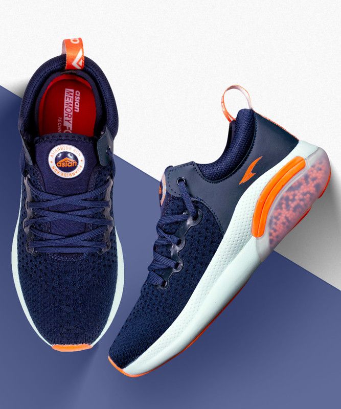Rider-01 Navy Sports Shoes with beads Running Shoes For Men  (Navy)