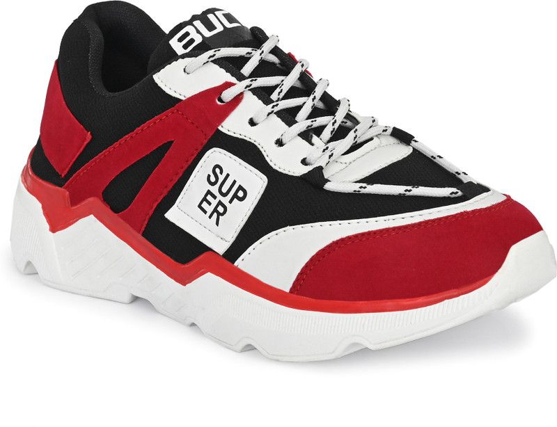 Mesh Lace-Up Sports/Walking/Outdoor/Running Shoes For Men  (Red)