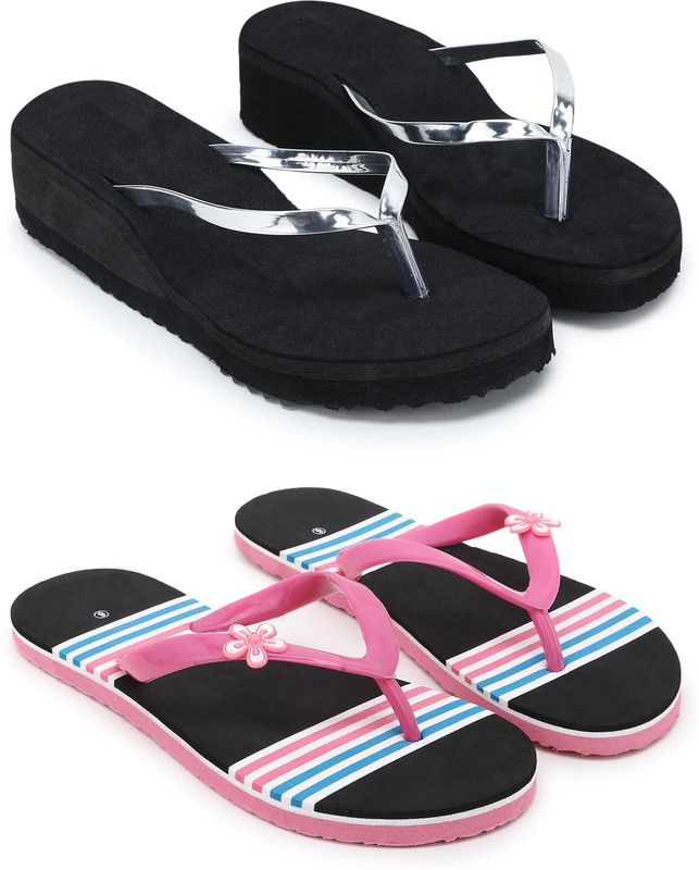 Slippers  (Silver, Pink 7)