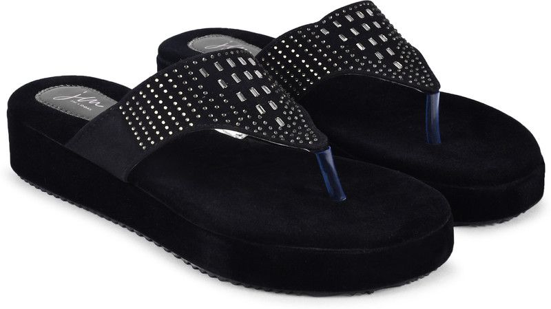 Slip-on Flats For Girls  (Black)