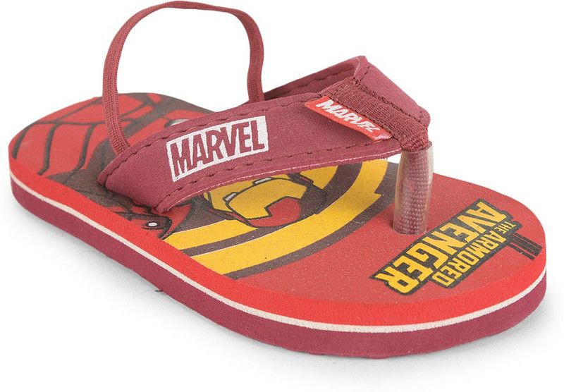 Boys Slip On Slipper Flip Flop  (Red)