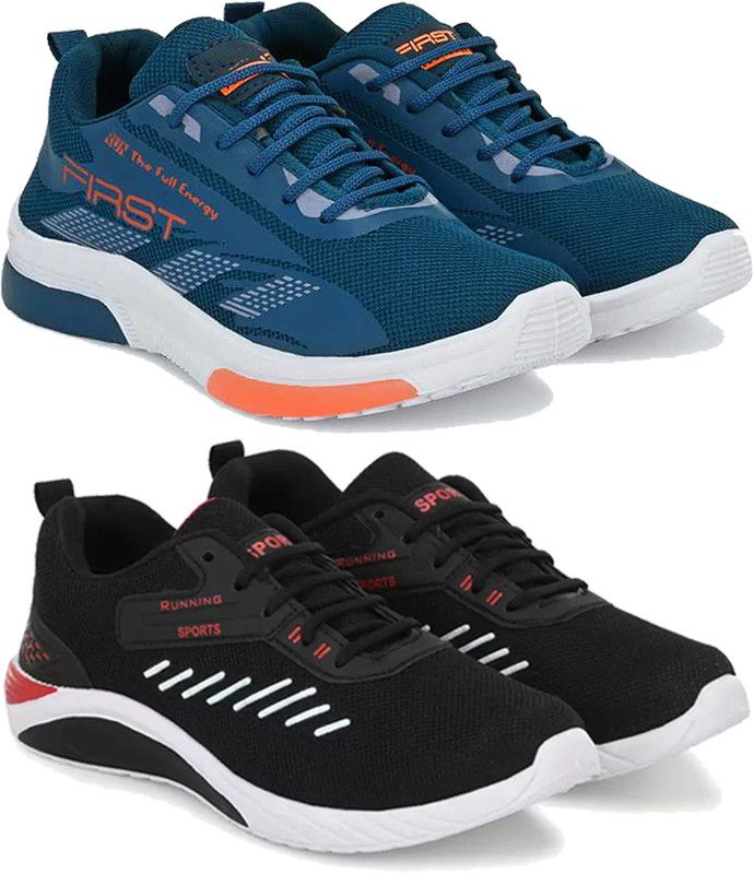 Sports Shoes For men|Latest Stylish Running Shoes For men (Pack Of 2) Running Shoes For Men  (Multicolor)