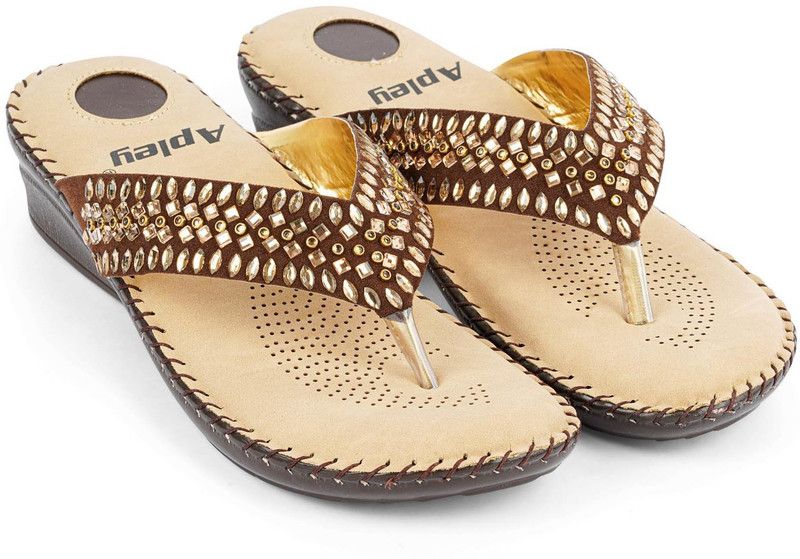 Women Extra Soft Doctor Chappal Brown Flats Sandal