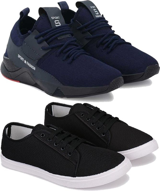Sporter Men Multicolor Casual Sneakers Shoes (Pack of 2) (Combo(ZO)-1660-1502) Sneakers For Men  (Multicolor)