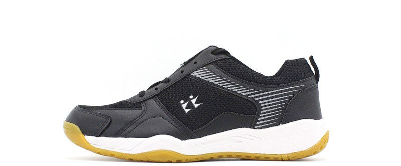 PVC/MESH BADMINTON SPORTS SHOES Outdoors For Men  (Black)