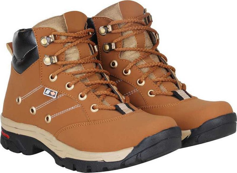 Boots For Men  (Tan, Black)