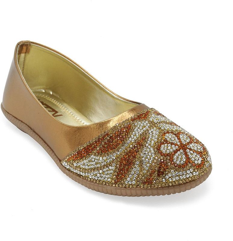 Slip on Ballerinas For Girls  (Brown)