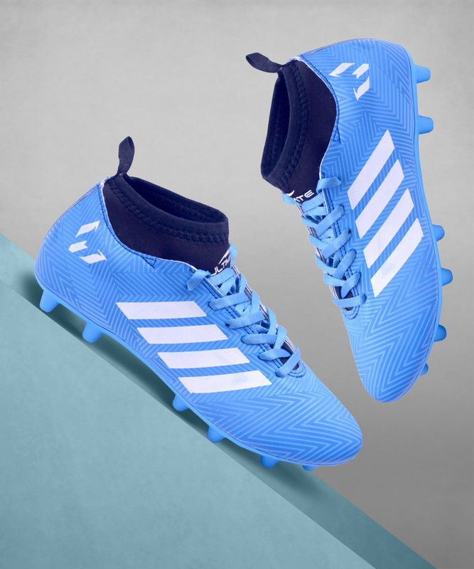 Ankle Blue Football Studs Football Shoes For Men  (Blue)
